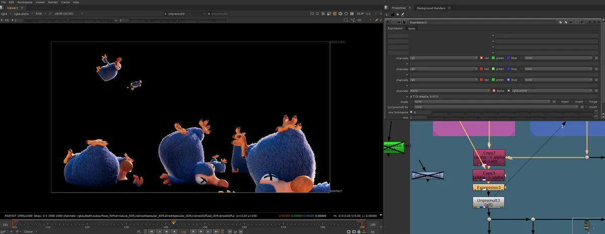 Nuke image after the alpha expression