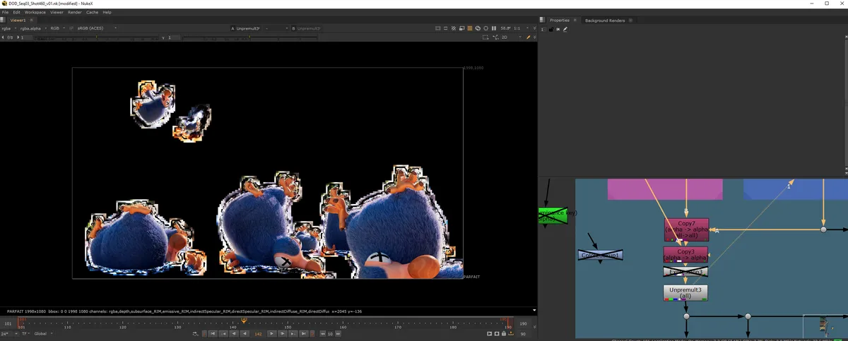 Nuke image before the alpha expression